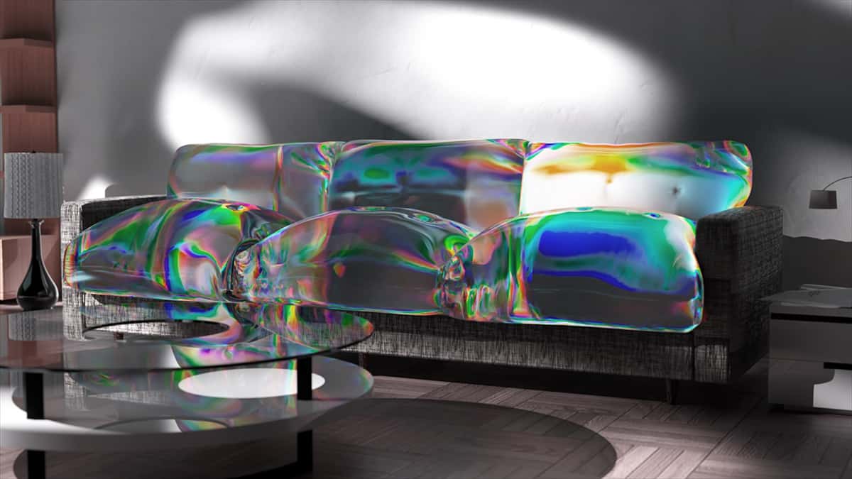 Iridescent furniture