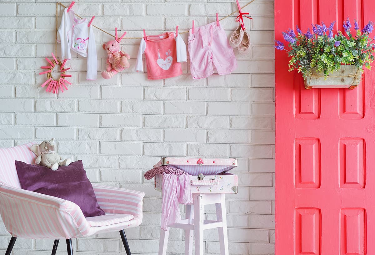 Playful Pink Interior Doors