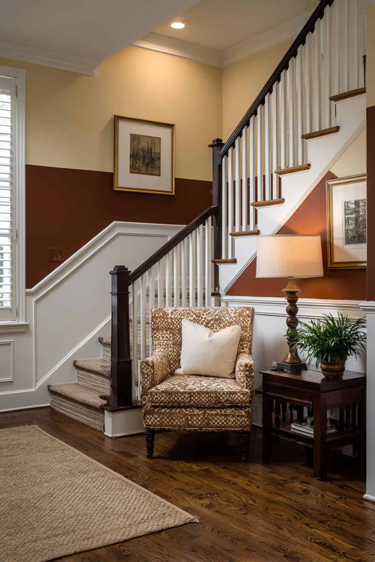 Two Tone Paint With Chair Rail