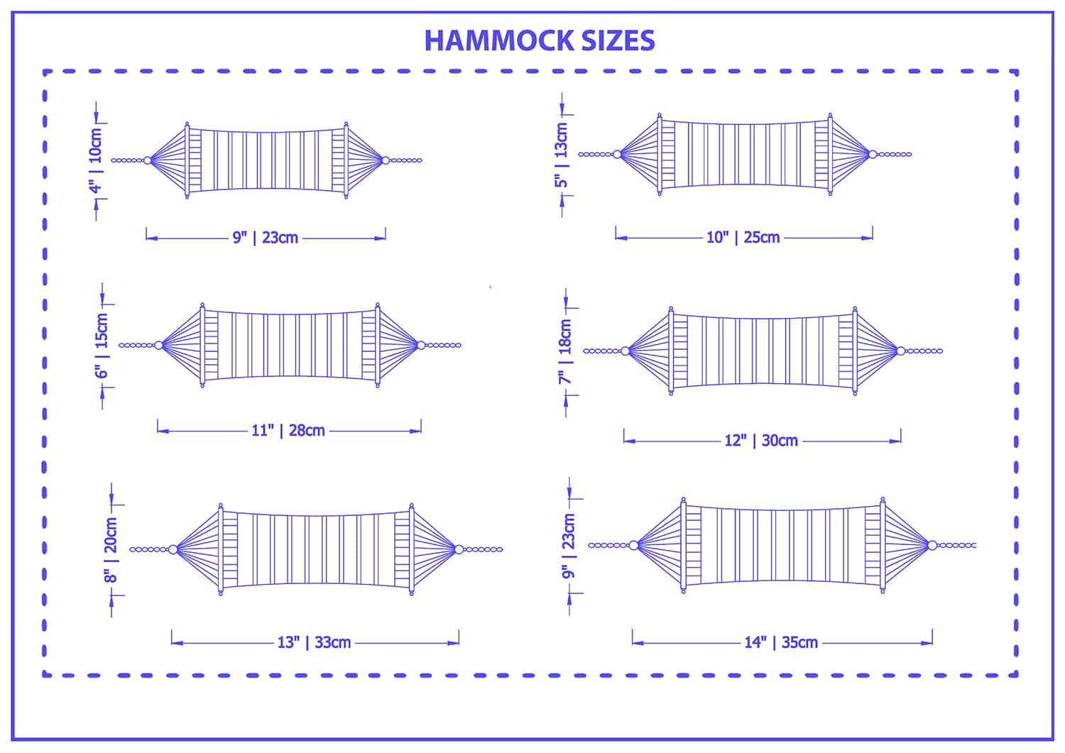Hammock sizes