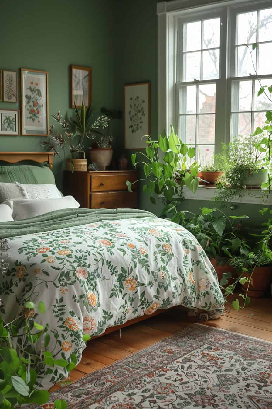 Botanical Boho bedroom Sanctuary