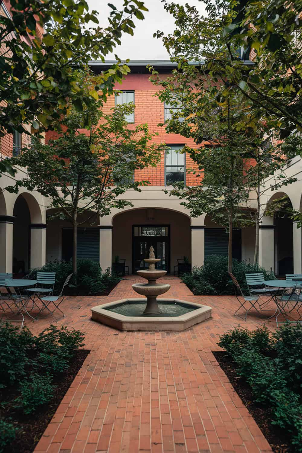 Orange Brick Courtyard