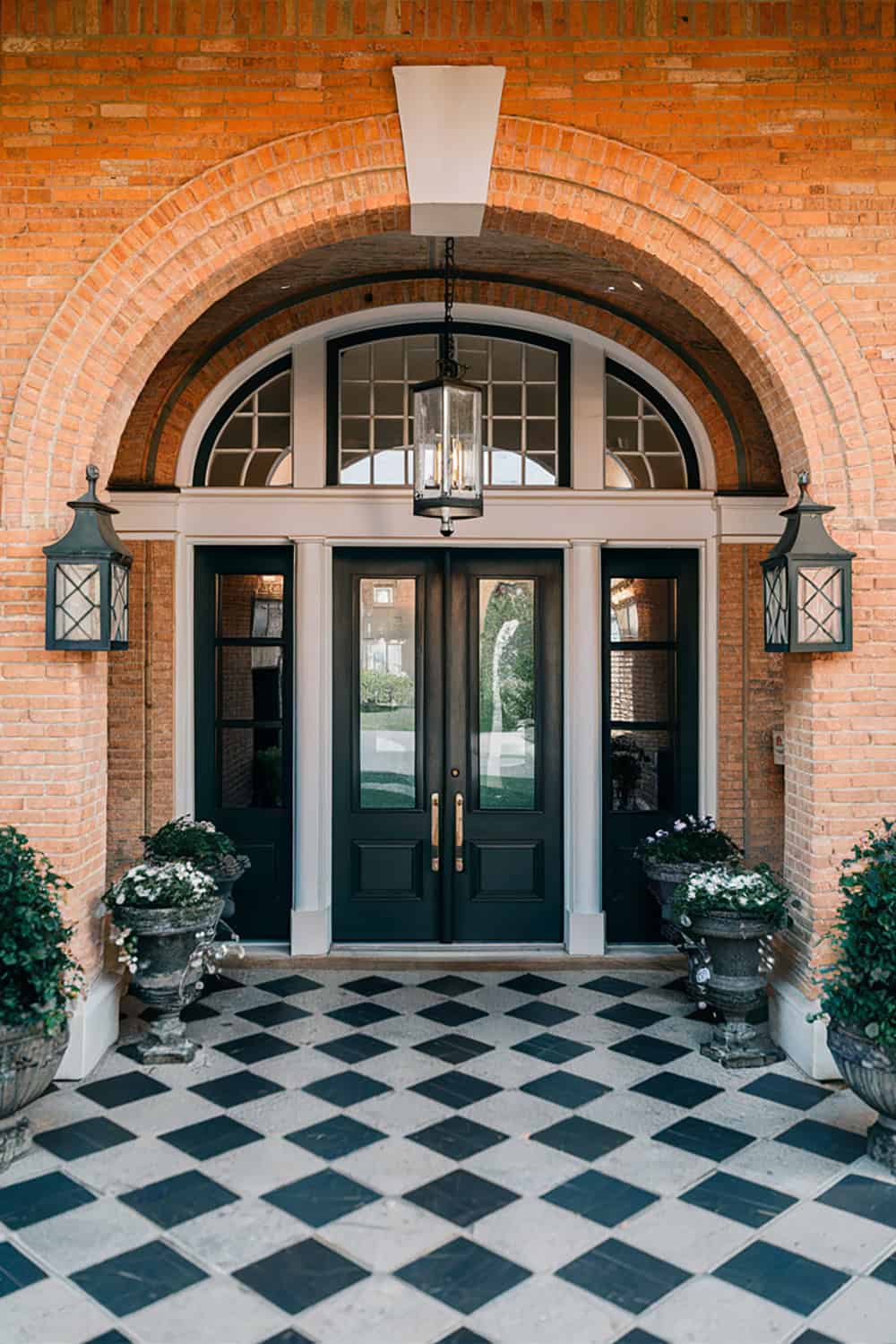 Orange Brick Entryway Arch