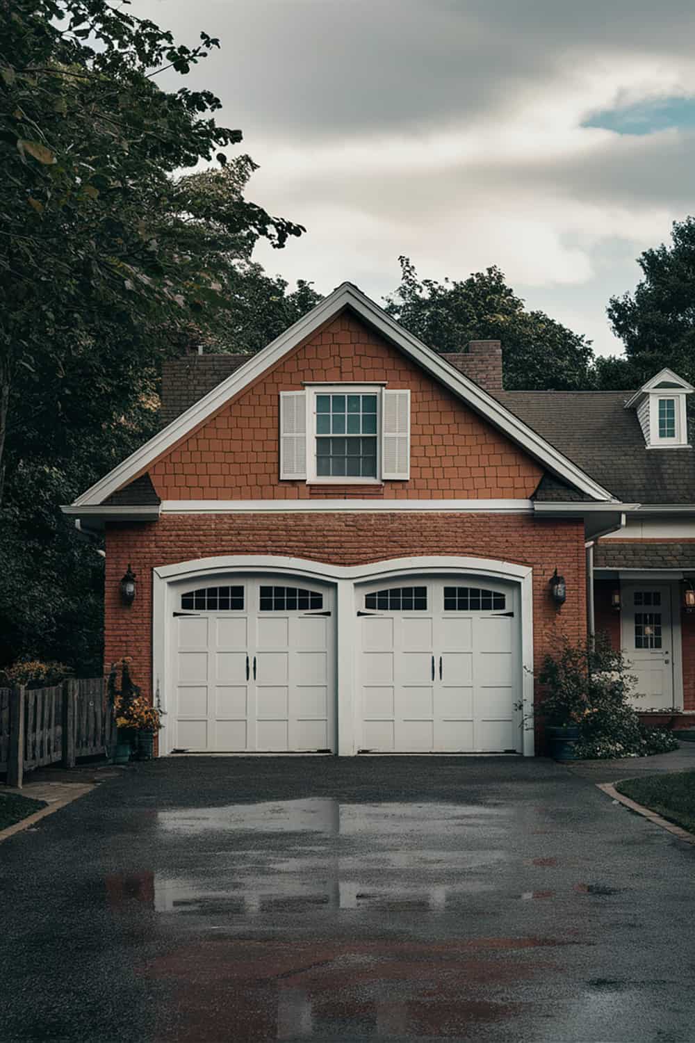 Orange Brick Garage