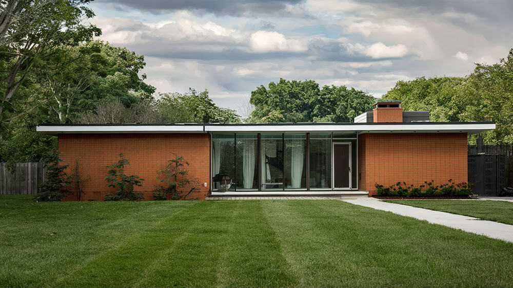 Orange Brick House Ideas