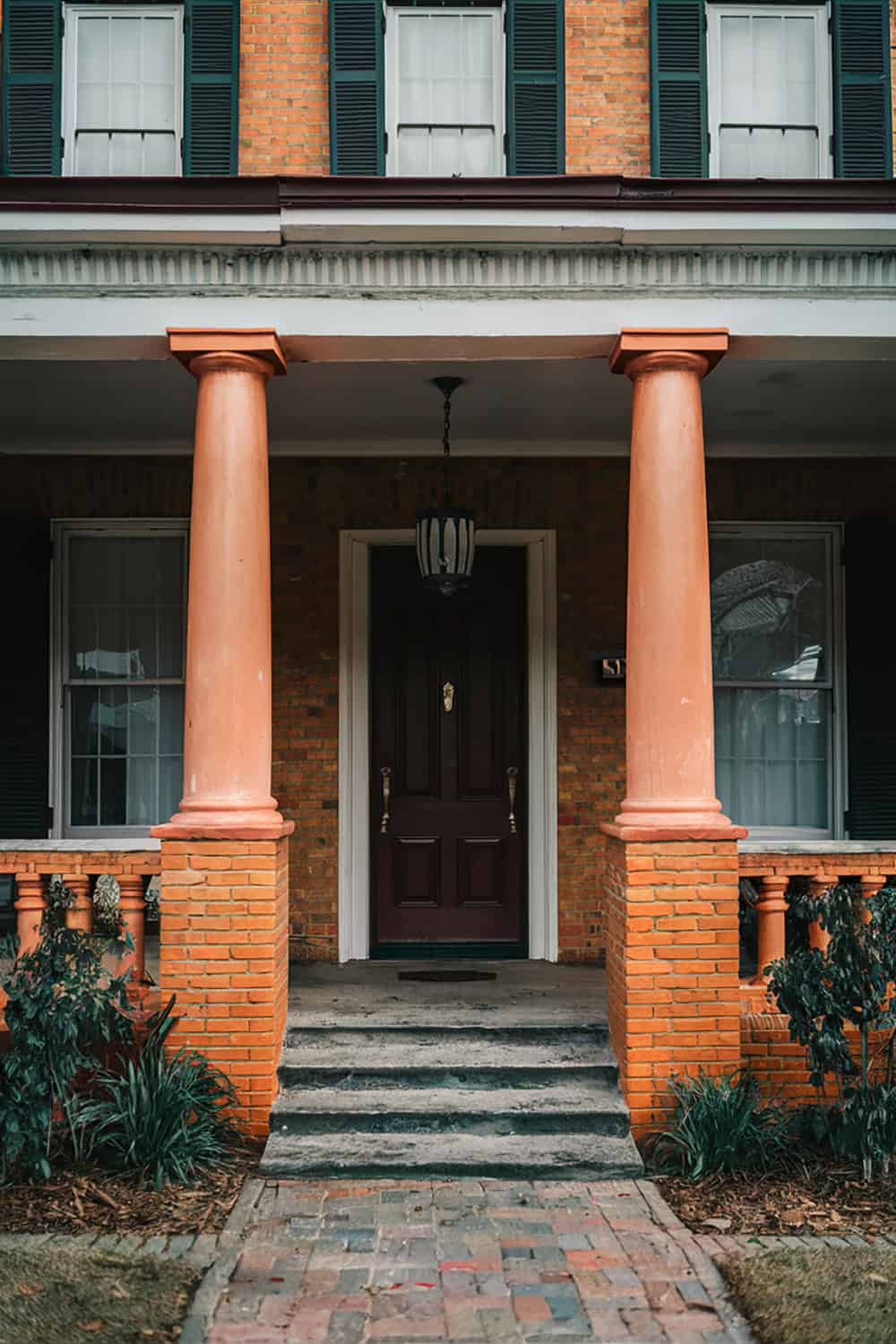 Orange Brick Pillars
