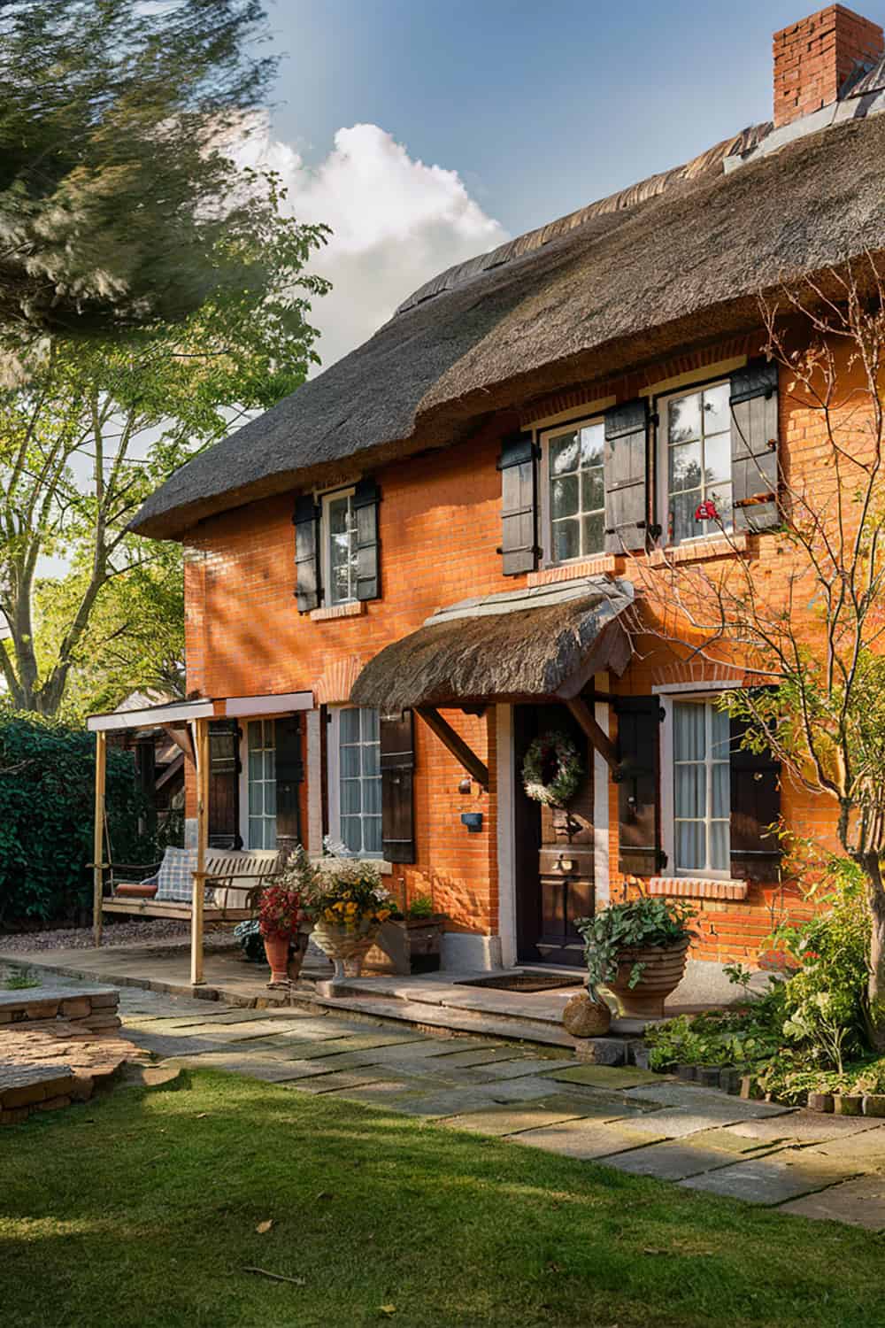 Rustic Orange Brick Cottage