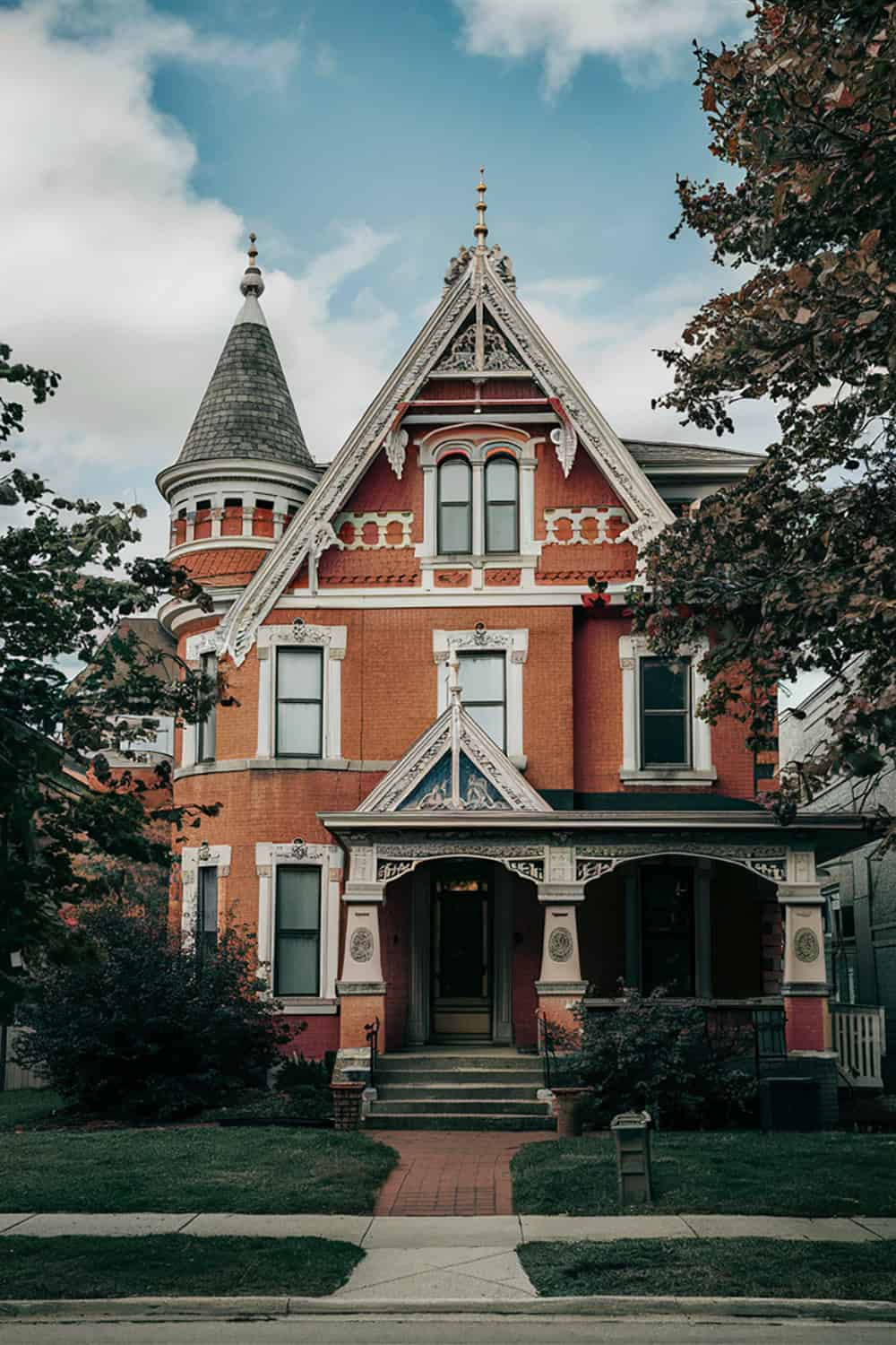 Victorian Orange Brick House