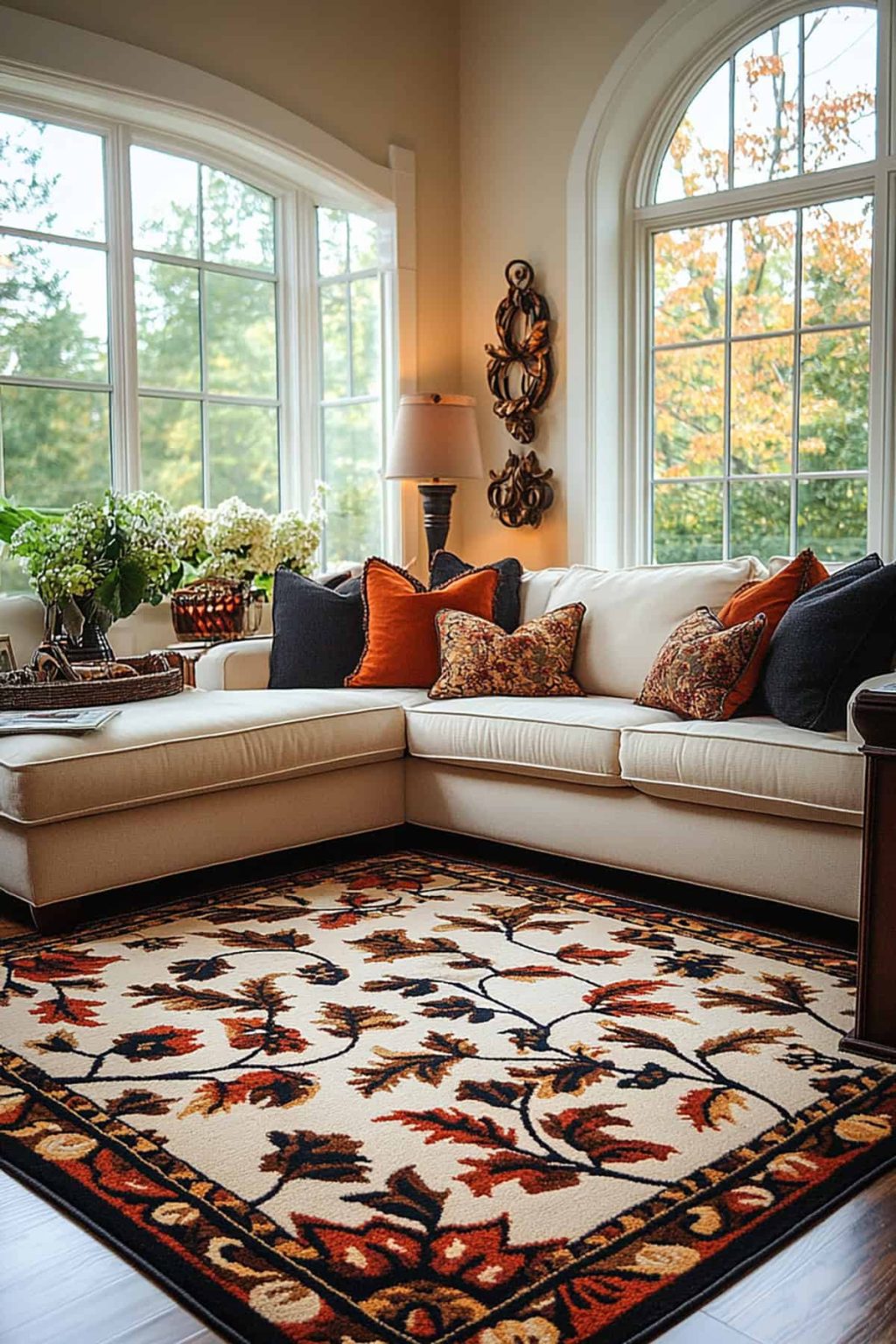 Fall Color Rug 32 Fall Decor Ideas For the Living Room