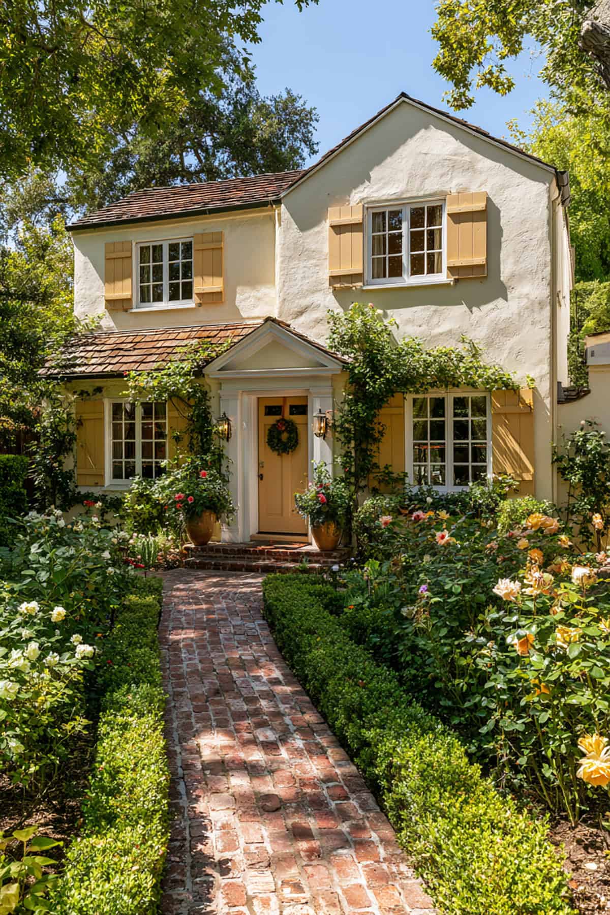 Mustard Yellow Shutters With Vintage Character
