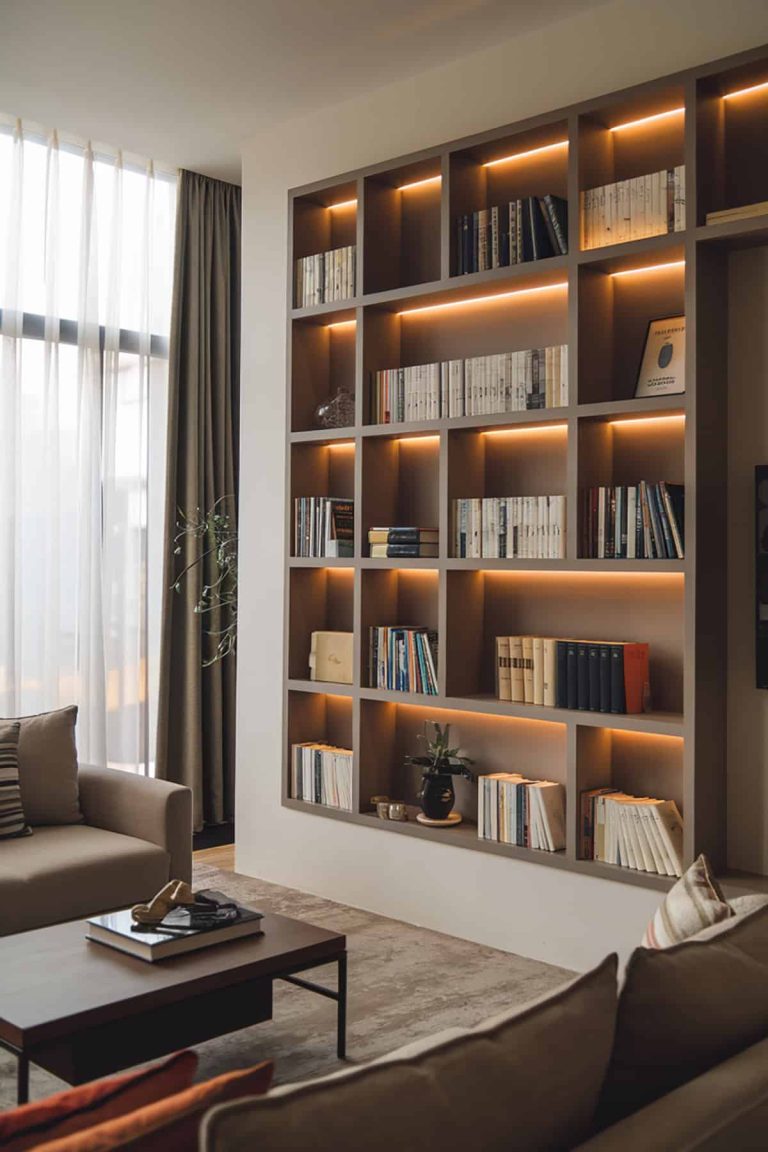 Bookshelf Lighting Ideas For Living Room