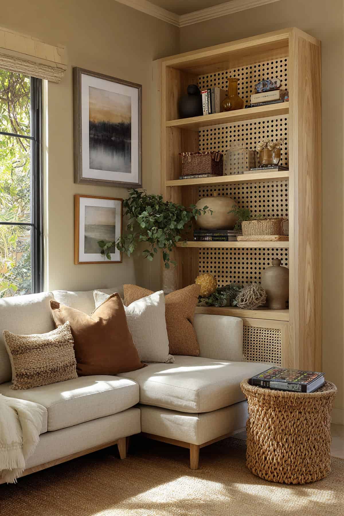 Multi Purpose Corner Bookshelf