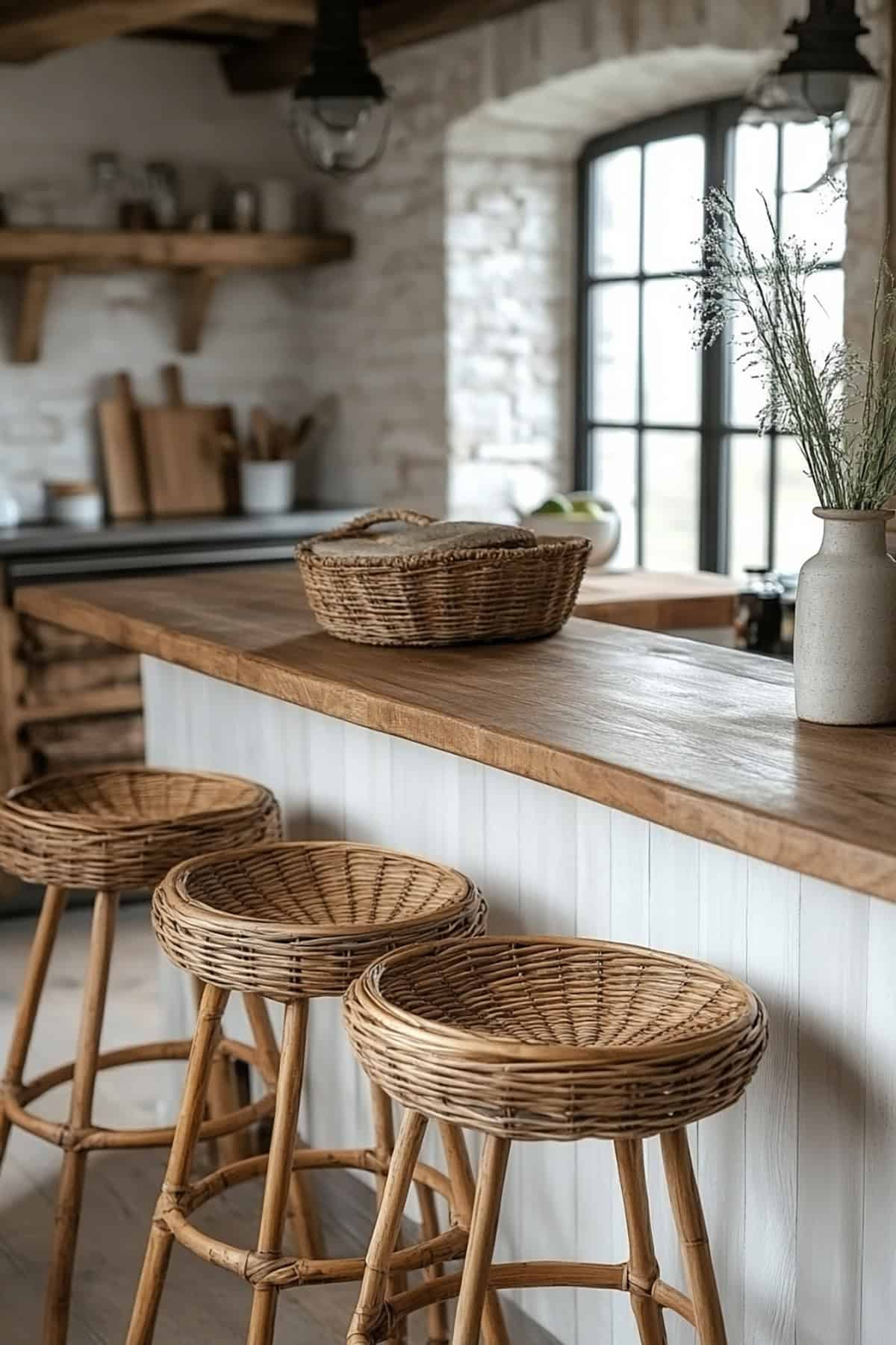 Bamboo and Rattan Accents for Natural Texture