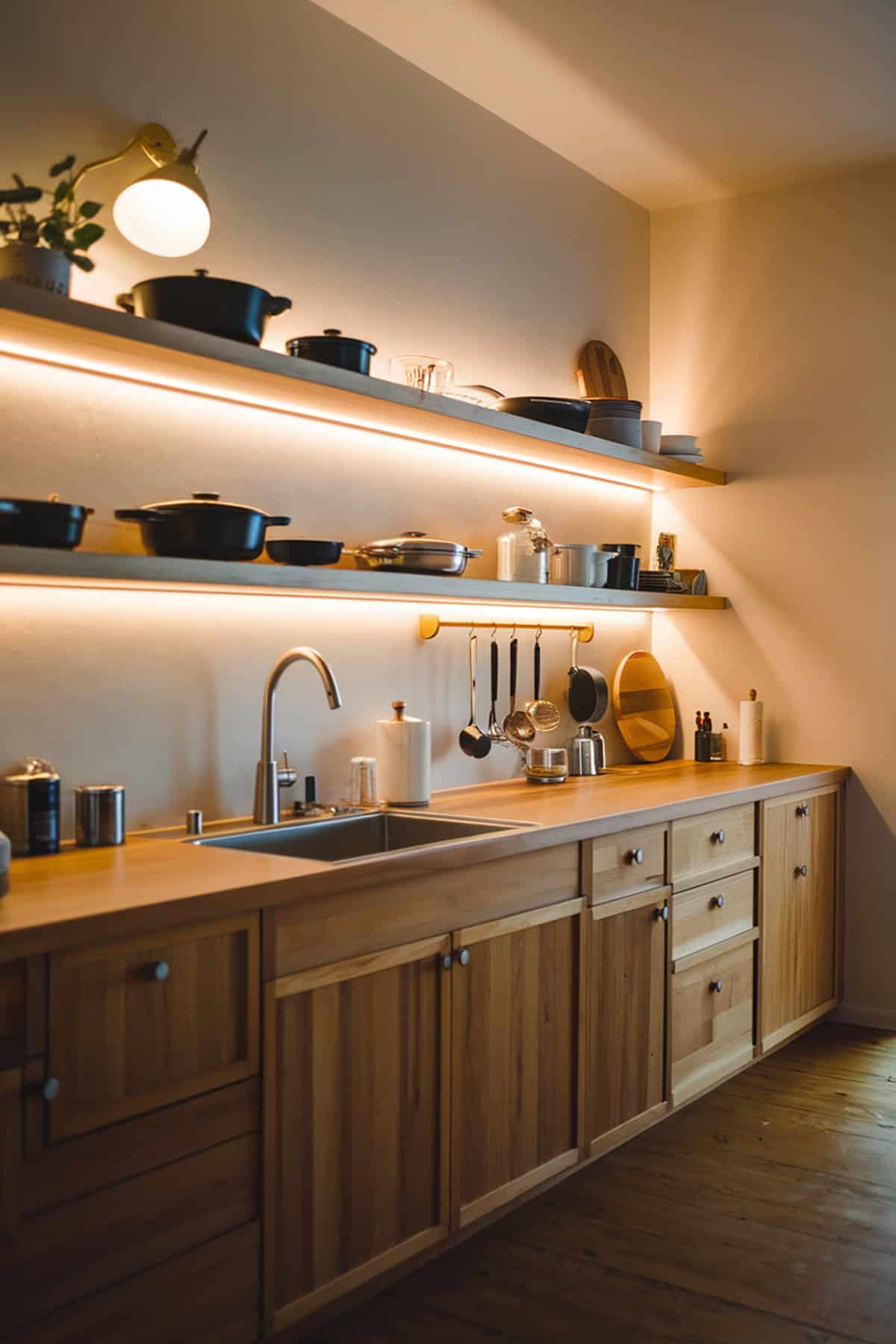 Hidden LED Strip Lighting for Ambiance