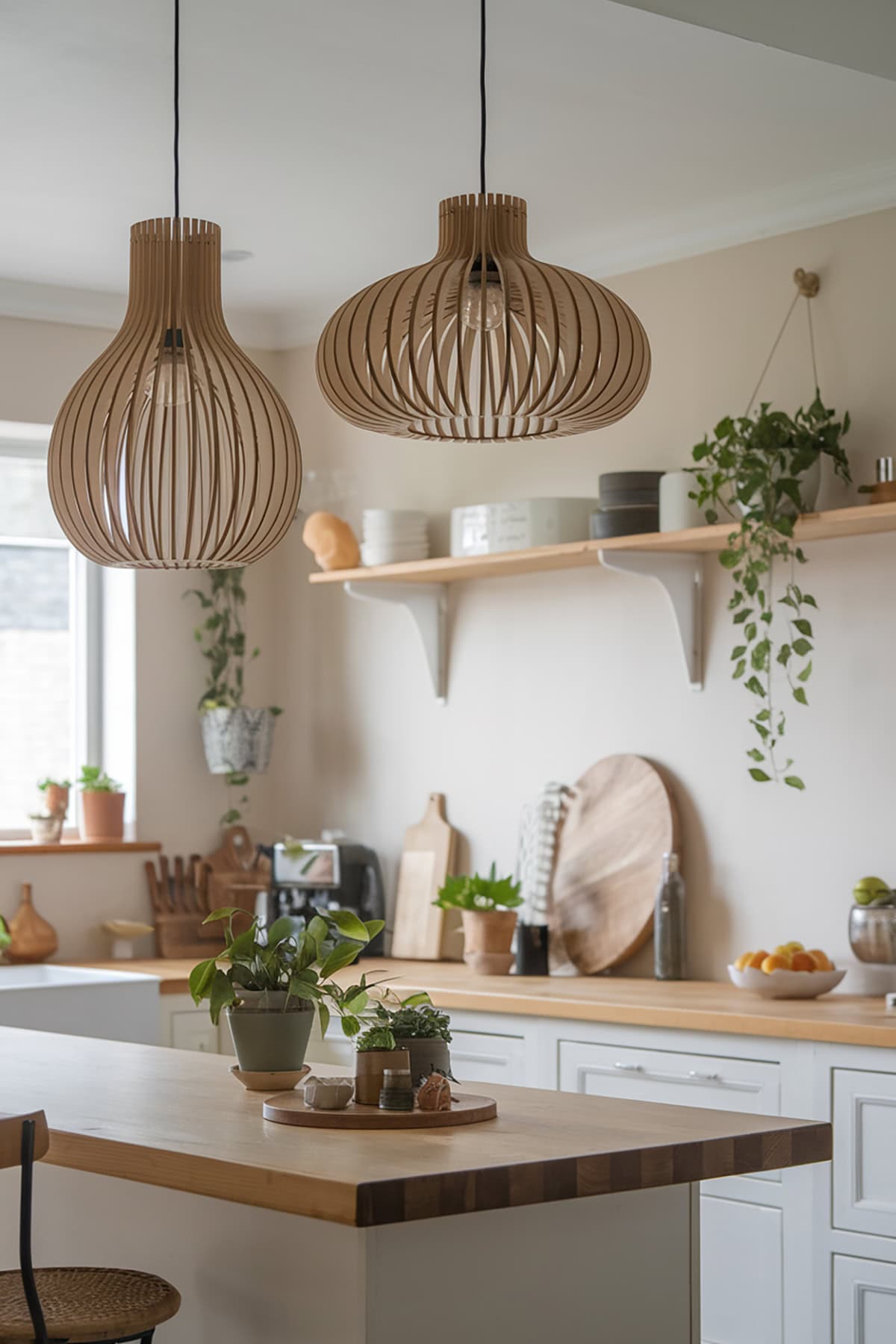 Minimalist Pendant Lighting with Organic Shapes