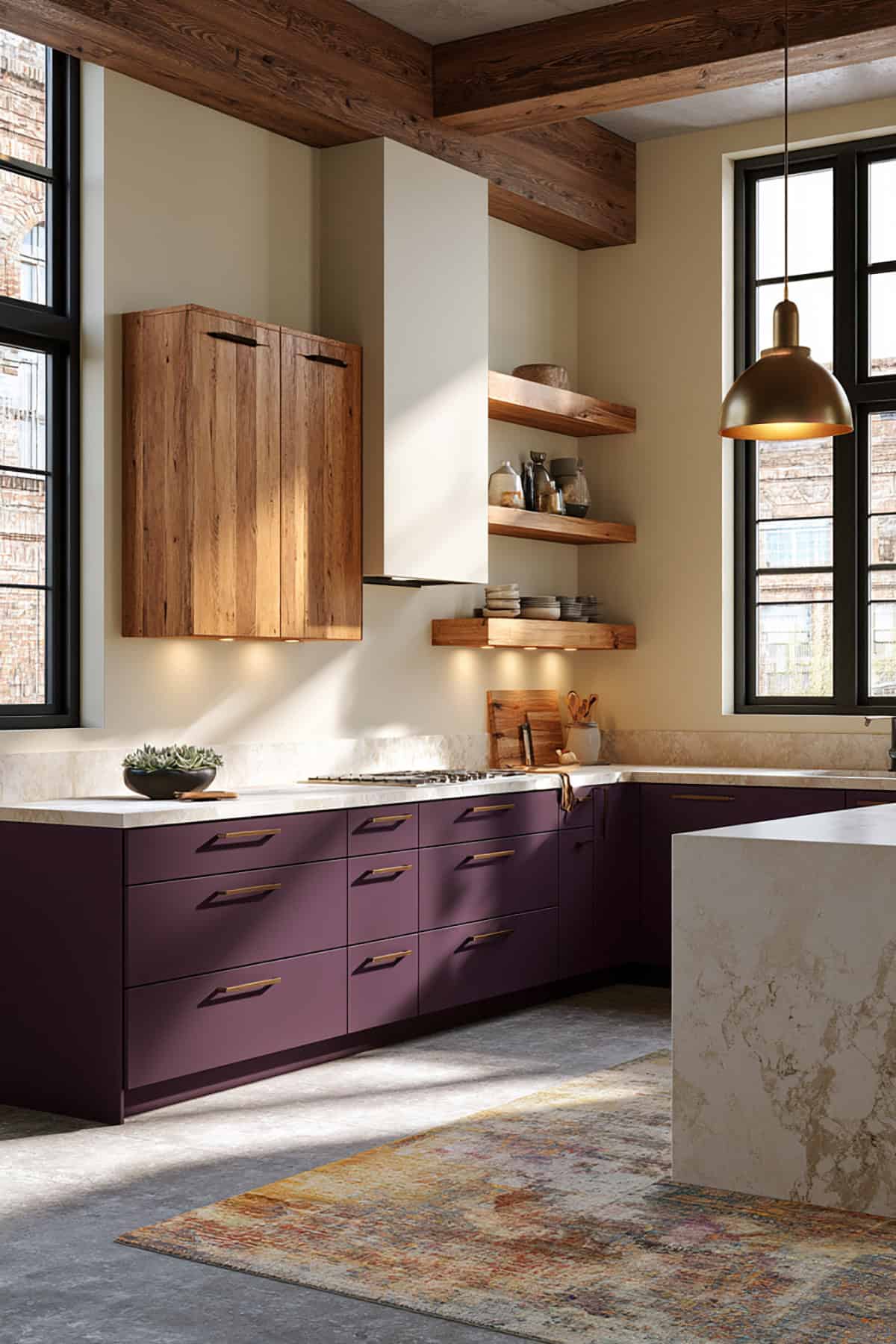 Moody Plum & Warm Oak