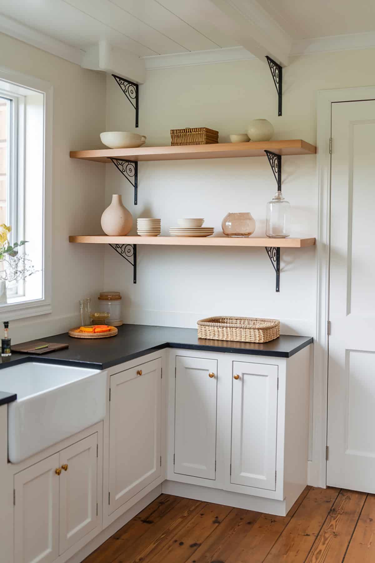 Open Shelving with Minimalist Styling