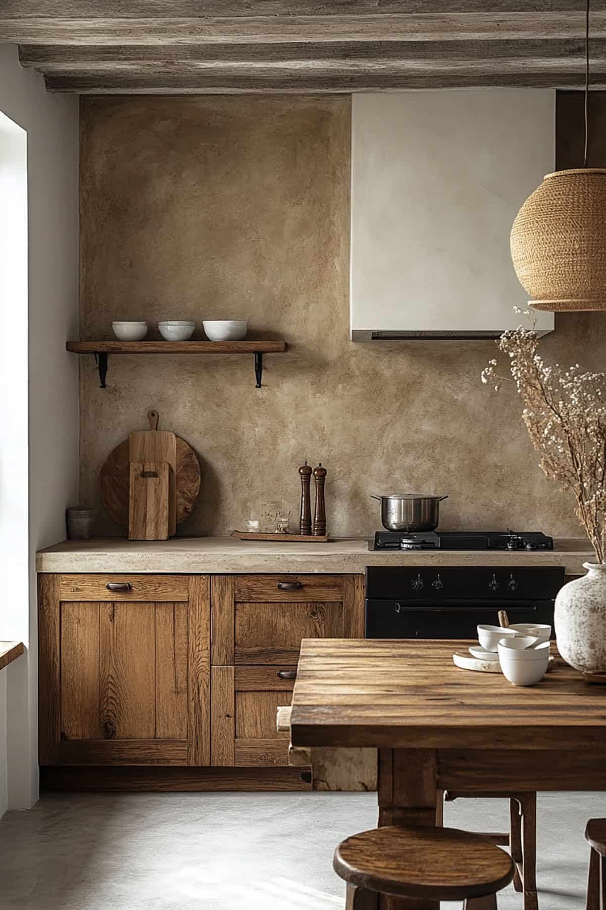 Textured Walls with Limewash or Plaster Finish