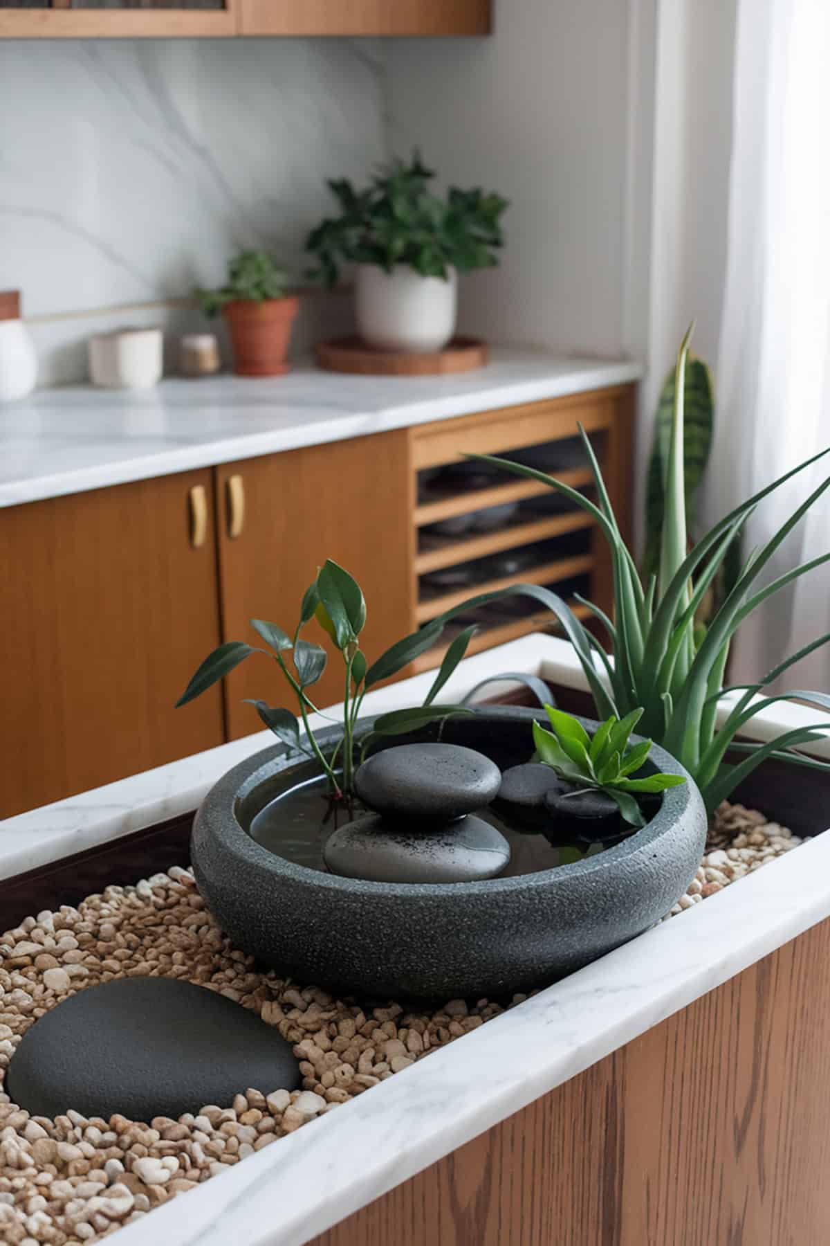Zen Inspired Indoor Water Feature