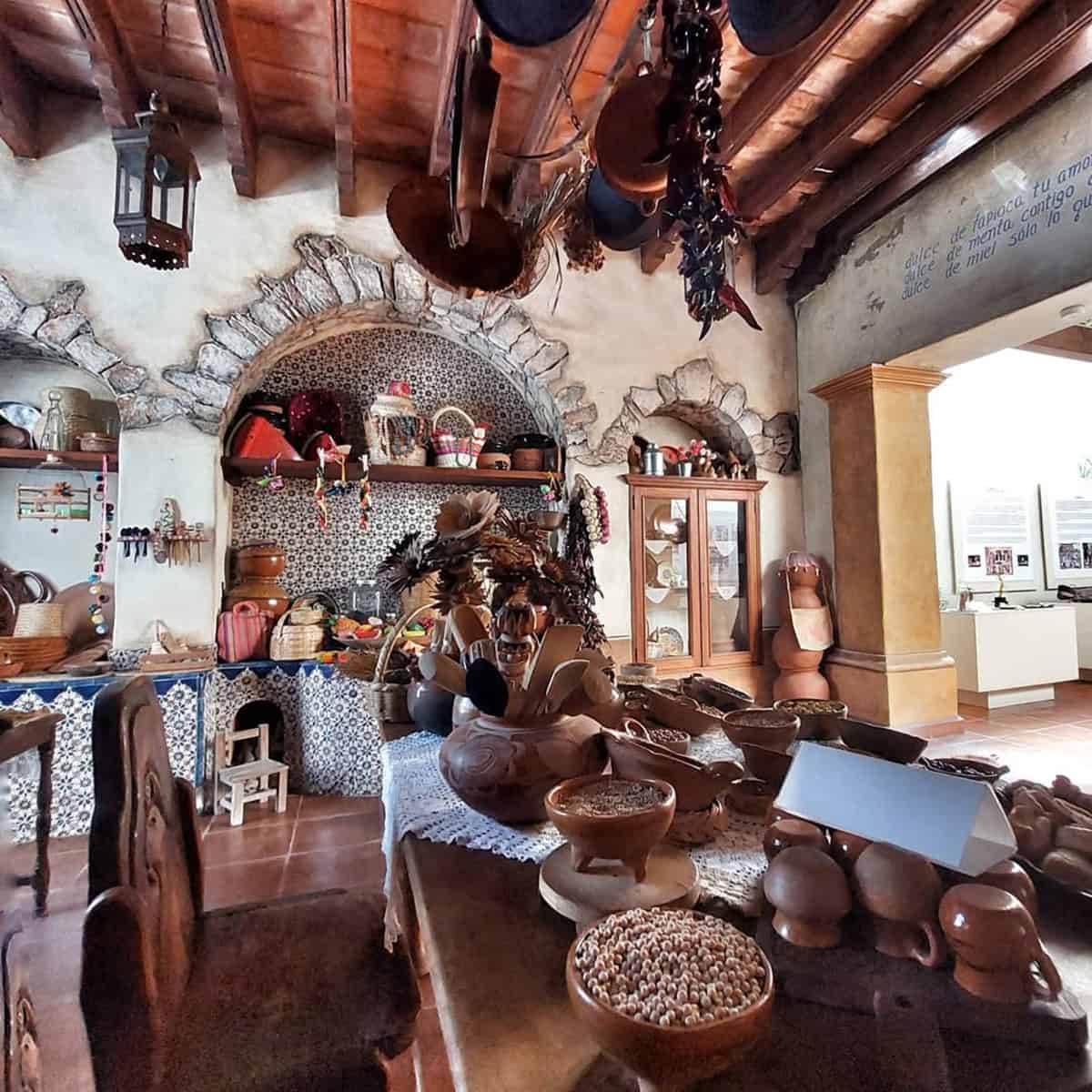 Rustic Mexican Kitchen With Traditional Clay and Stone Details