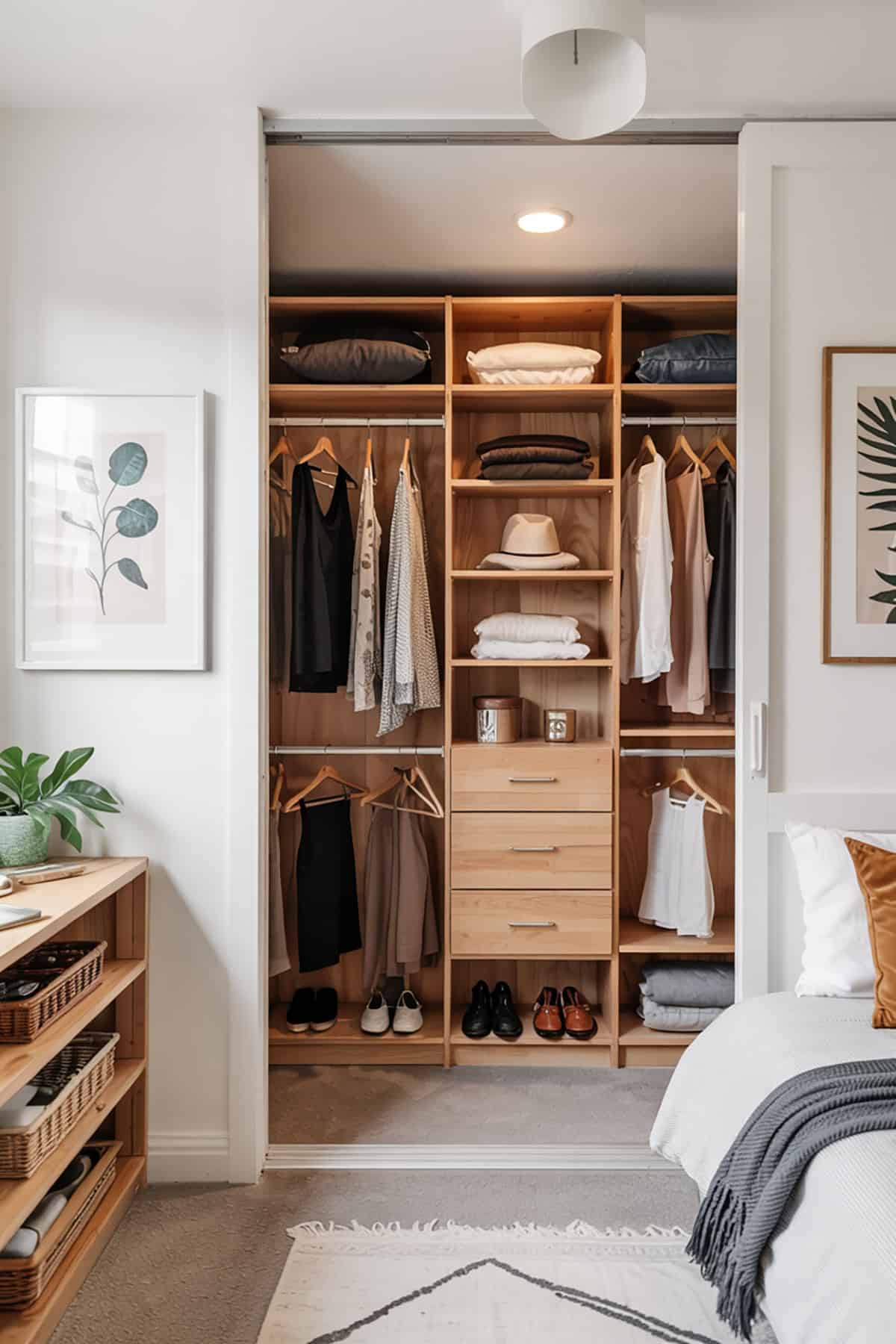 Built In Closet With Sliding Doors