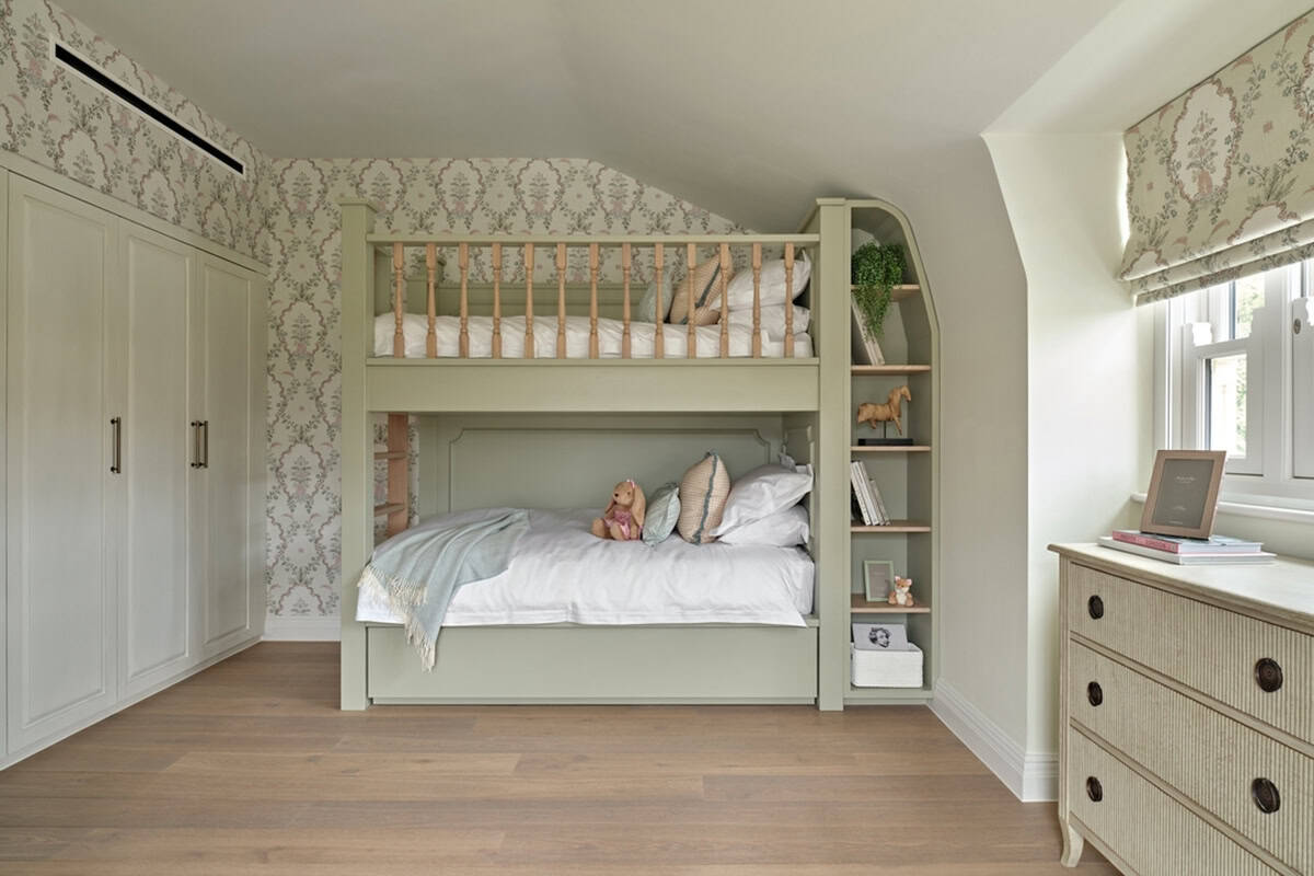 Bunk with Built in Shelves