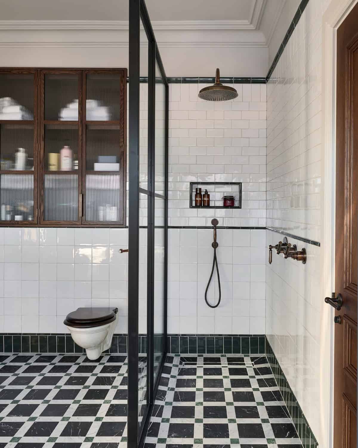 Cabinets with Textured Glass