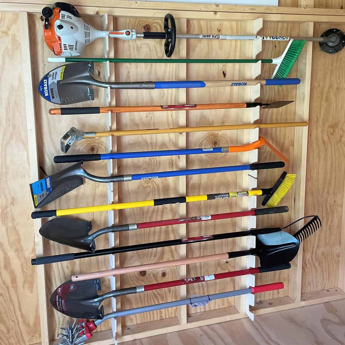 Hang a Garden Tool Organizer