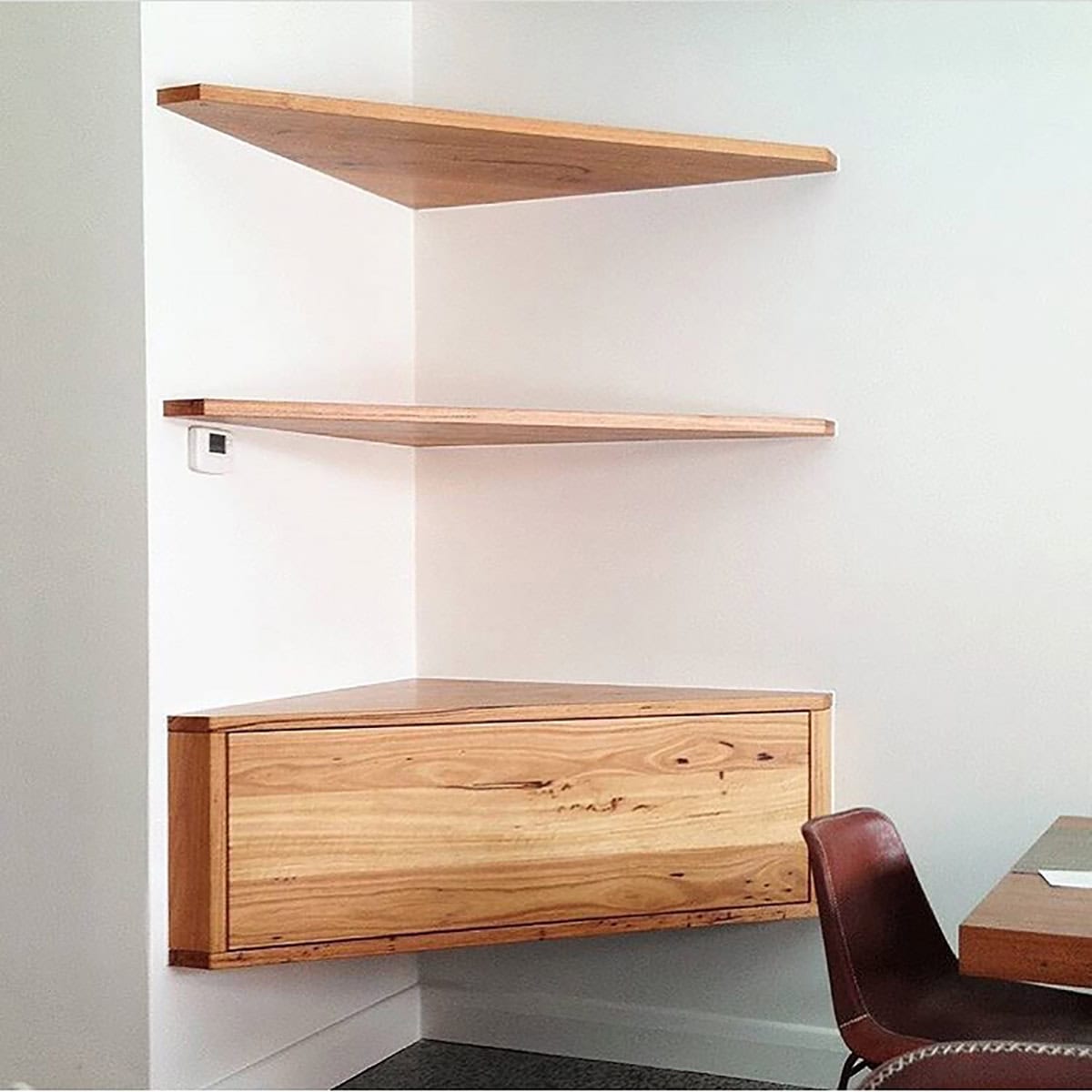 Install Corner Shelves