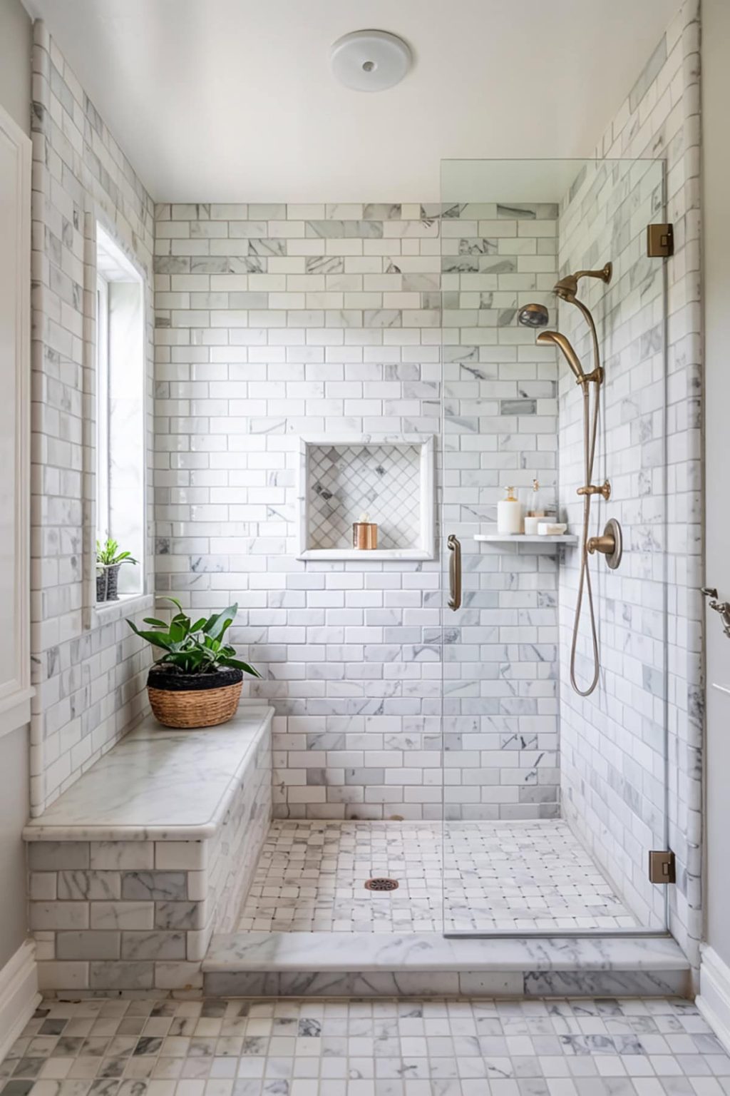 42 Walk In Shower With Bench Ideas For Inspiration