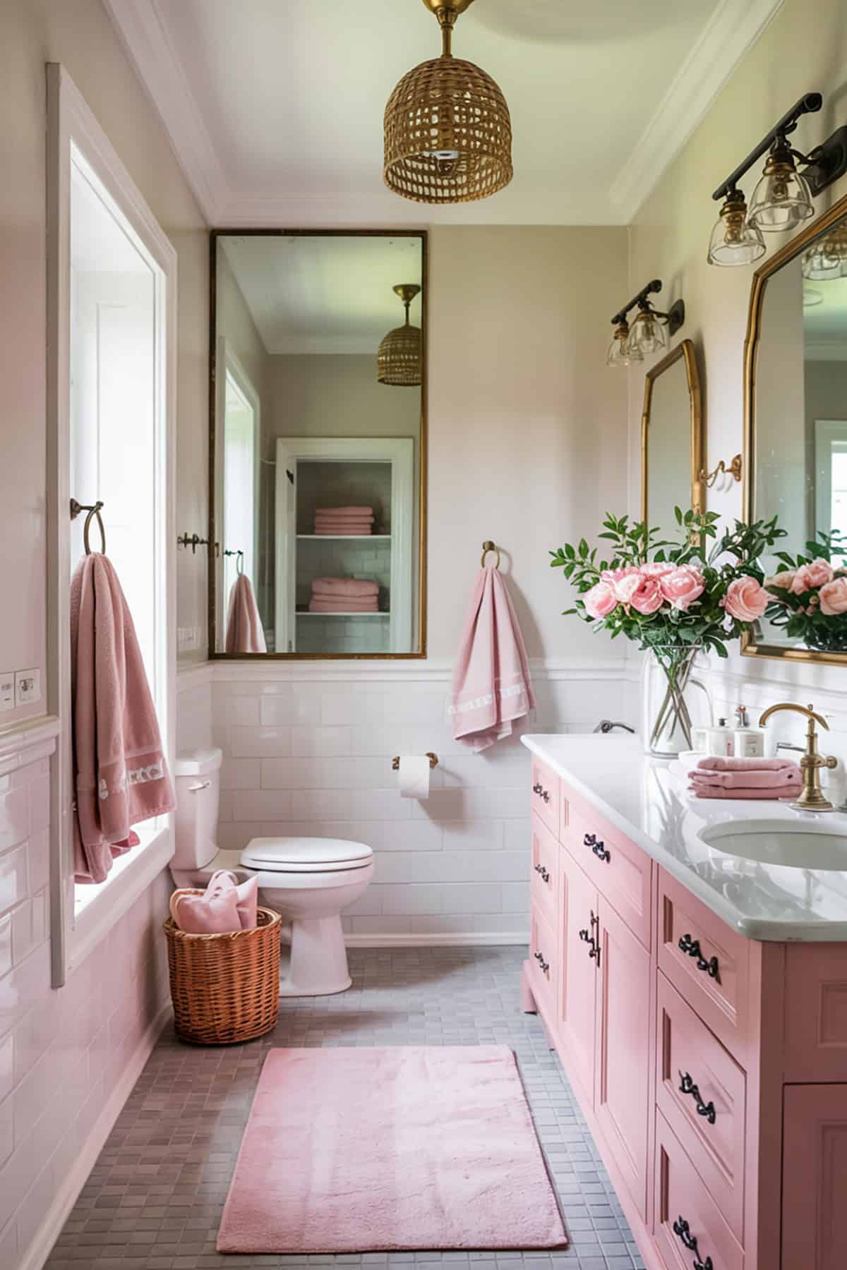 Modern Florals with a Rosy Glow