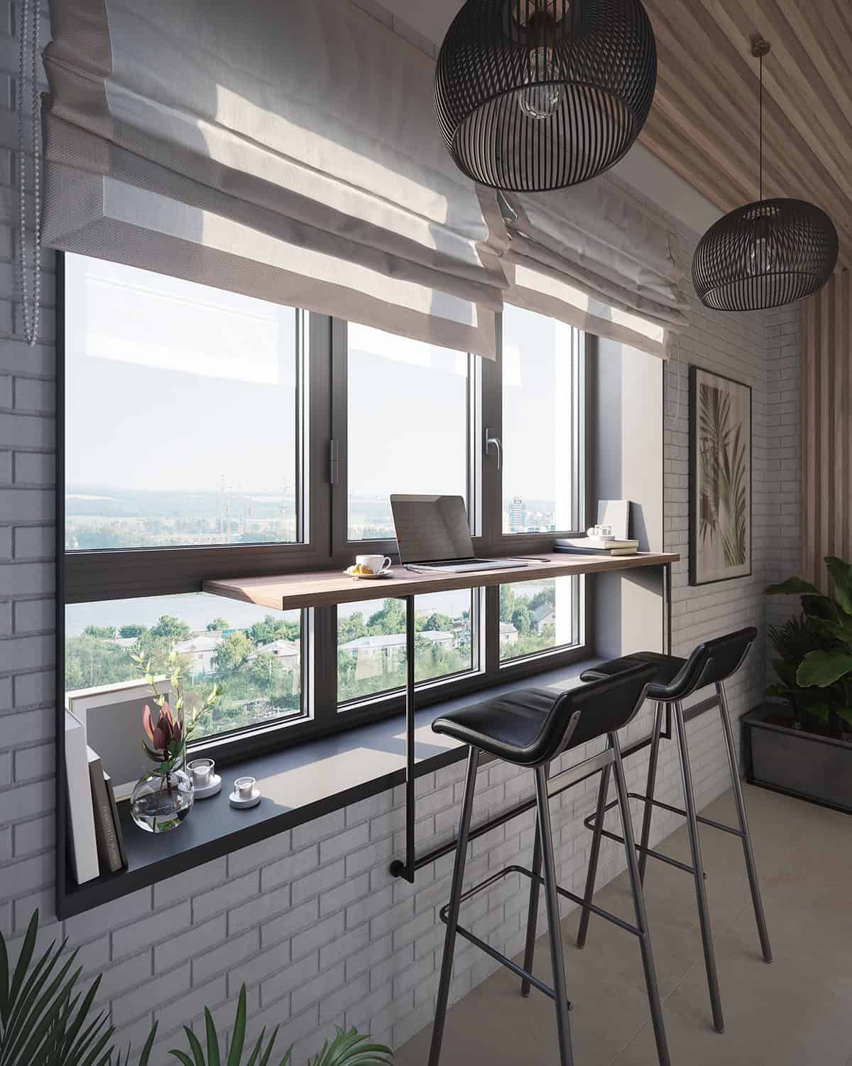 Modern Loggia Coffee Bar With a View