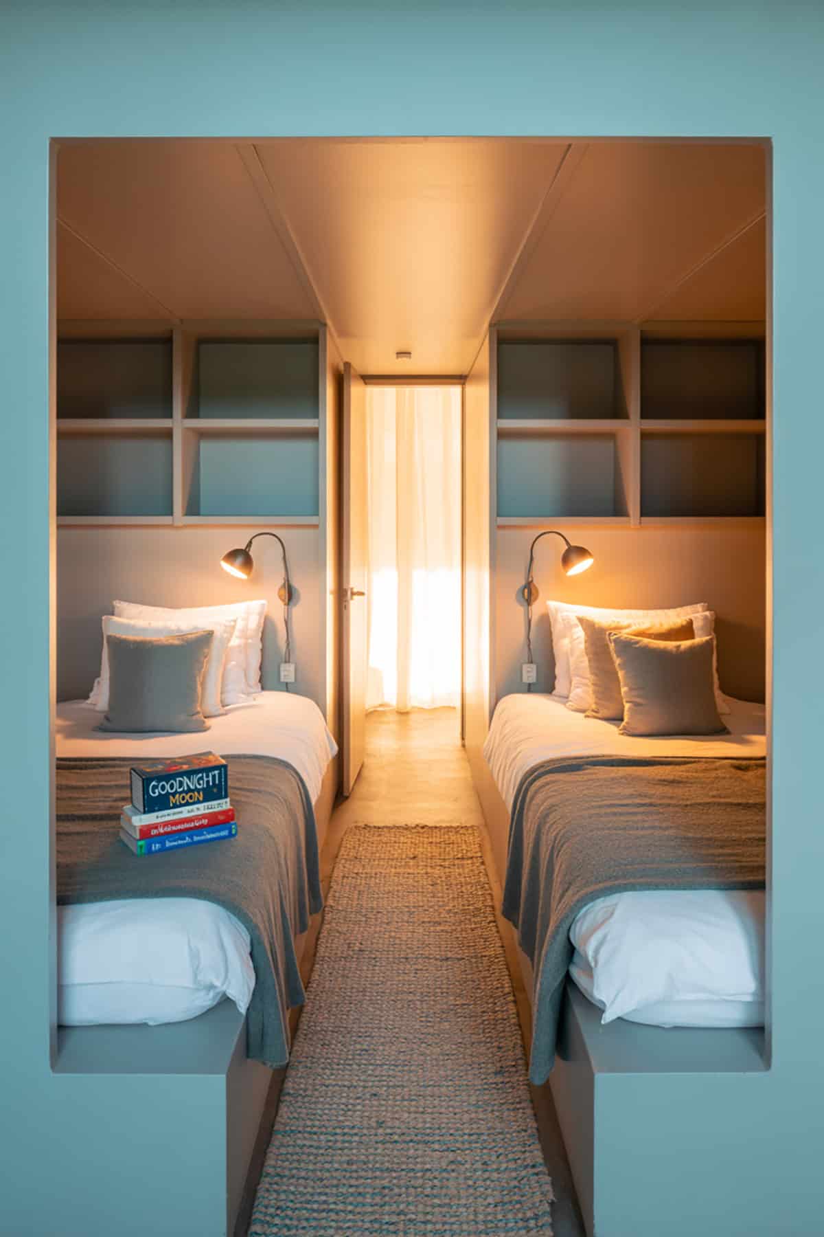 Nook Beds With Built In Shelves Above