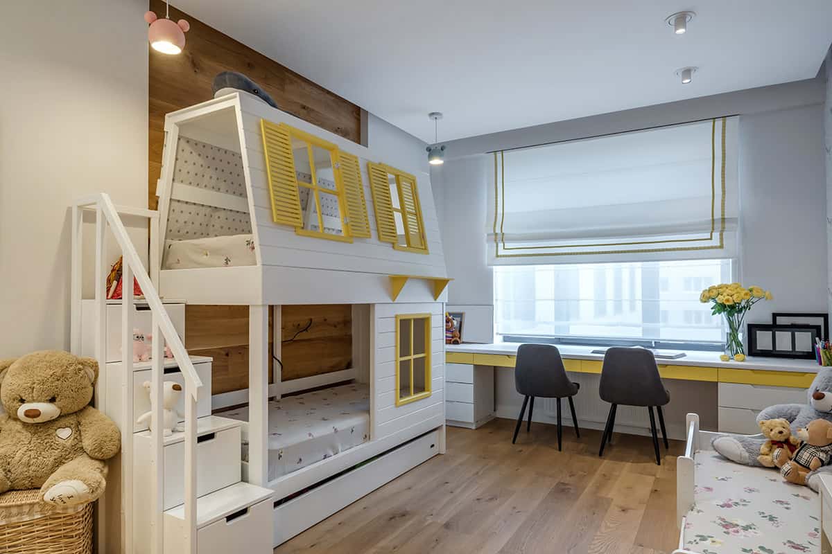 Playhouse Bunk Bed in a Kids’ Room