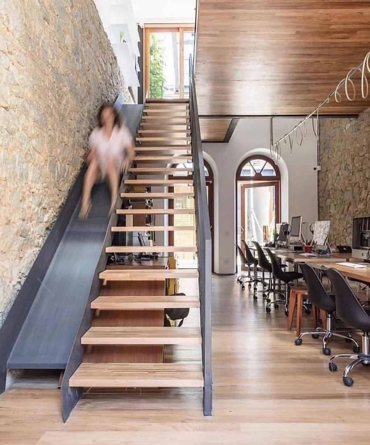 Slide or Stairs