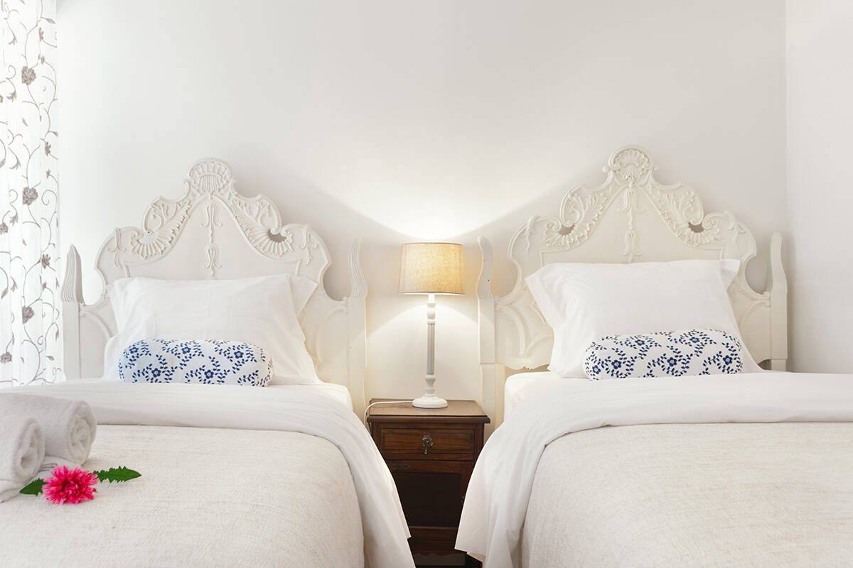 Vintage Twin Room with Ornate Details