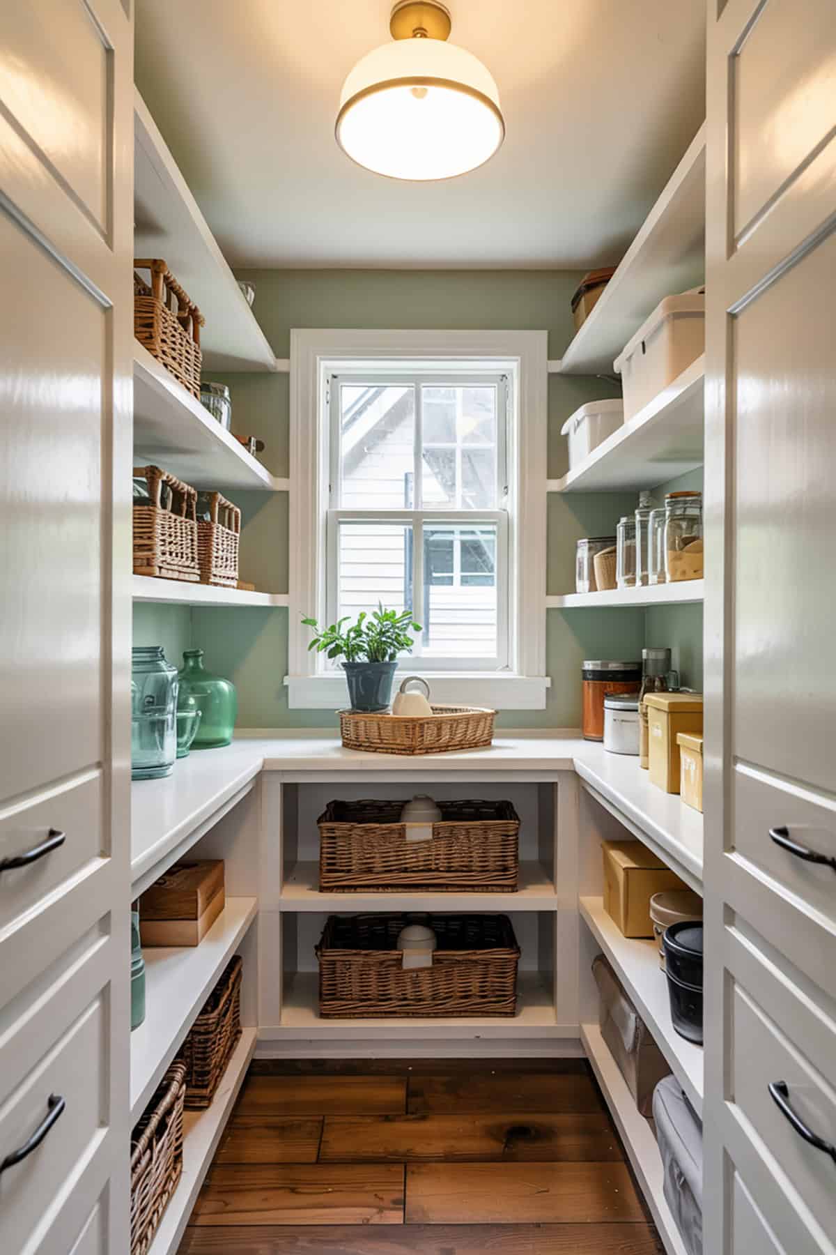 Walk In Pantry With Natural Light and Window