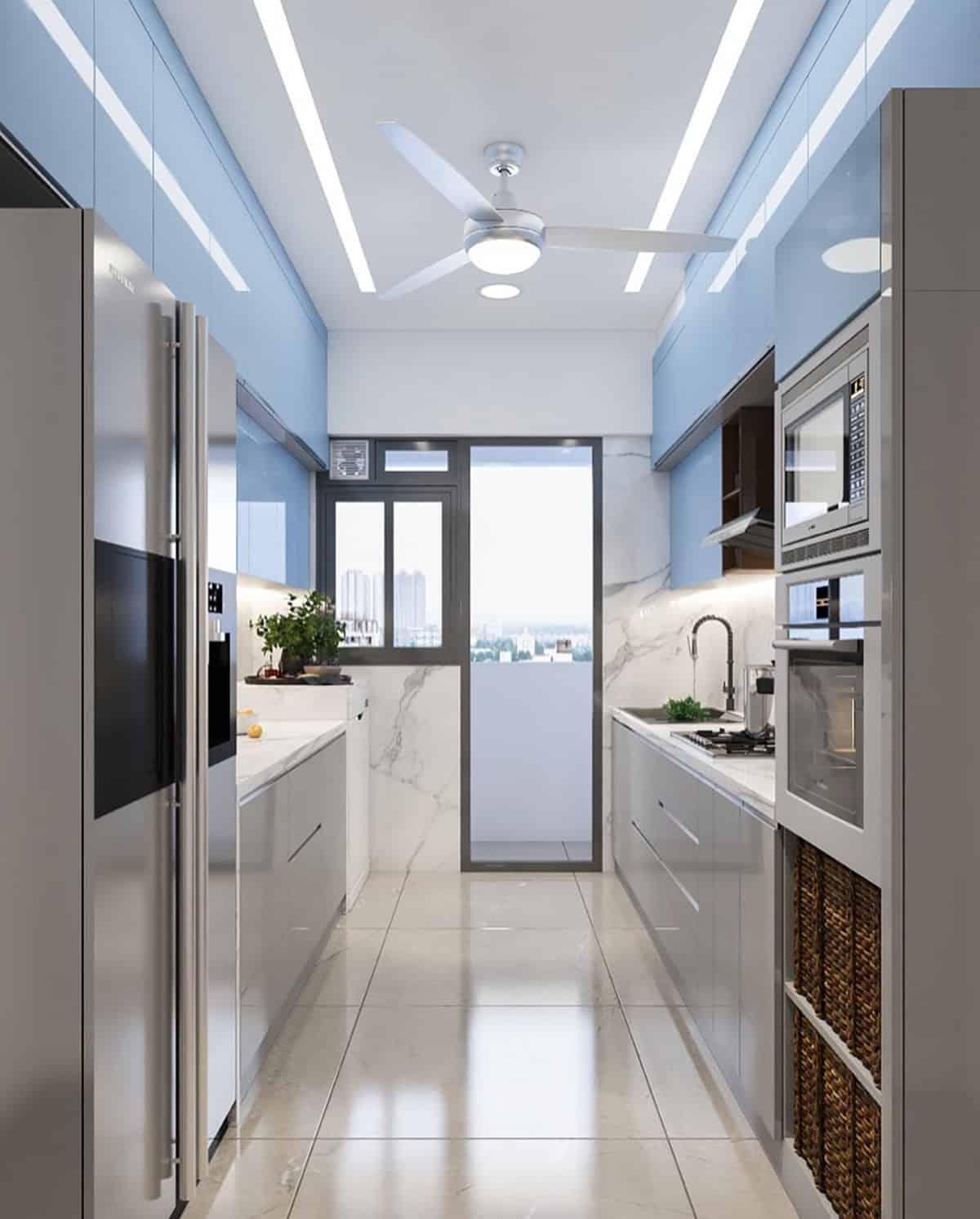 White, Silver, and Blue