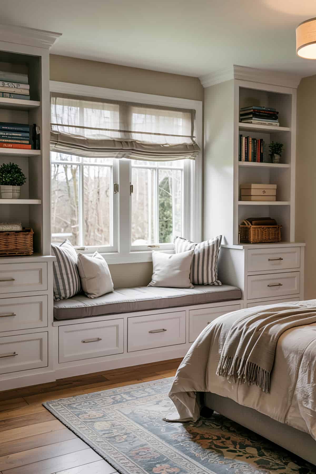 Window Seat With Built In Drawers