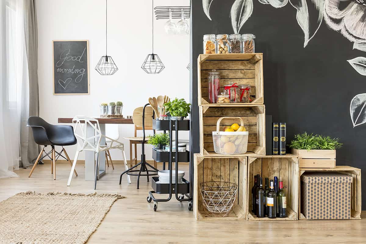 Wooden Crate Shelf Ideas