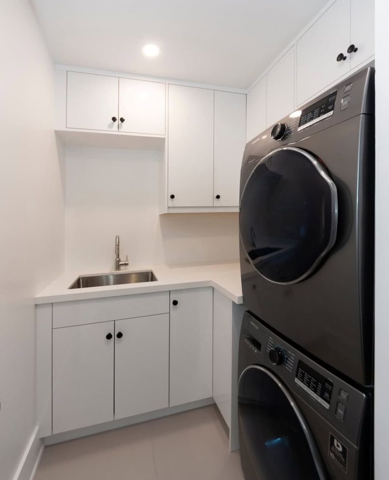 41 Inspiring Stacked Laundry Room Ideas to Organize Your Space