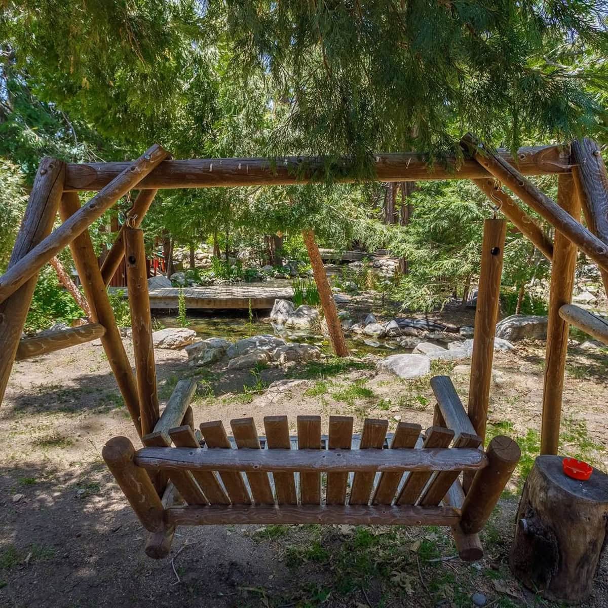 Add a Freestanding Log Swing