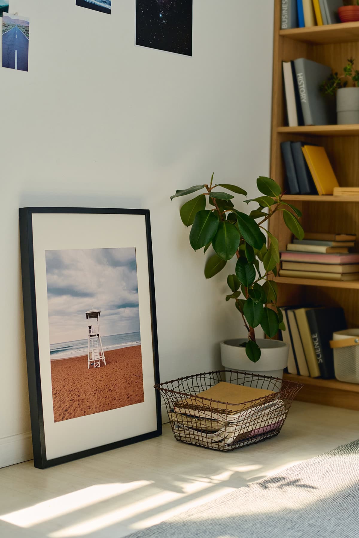 Art and Book Nook with Modern Simplicity