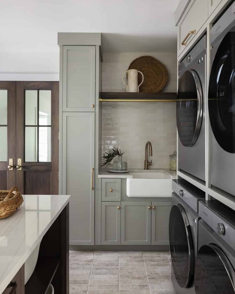 41 Inspiring Stacked Laundry Room Ideas to Organize Your Space