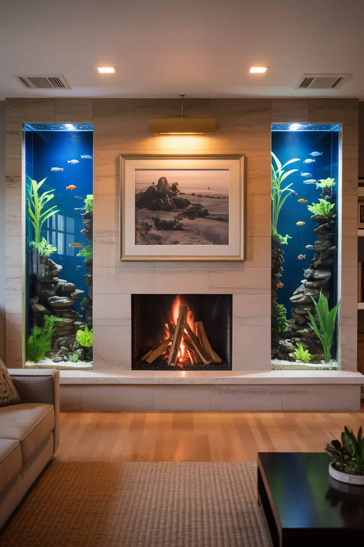 Built In Aquarium