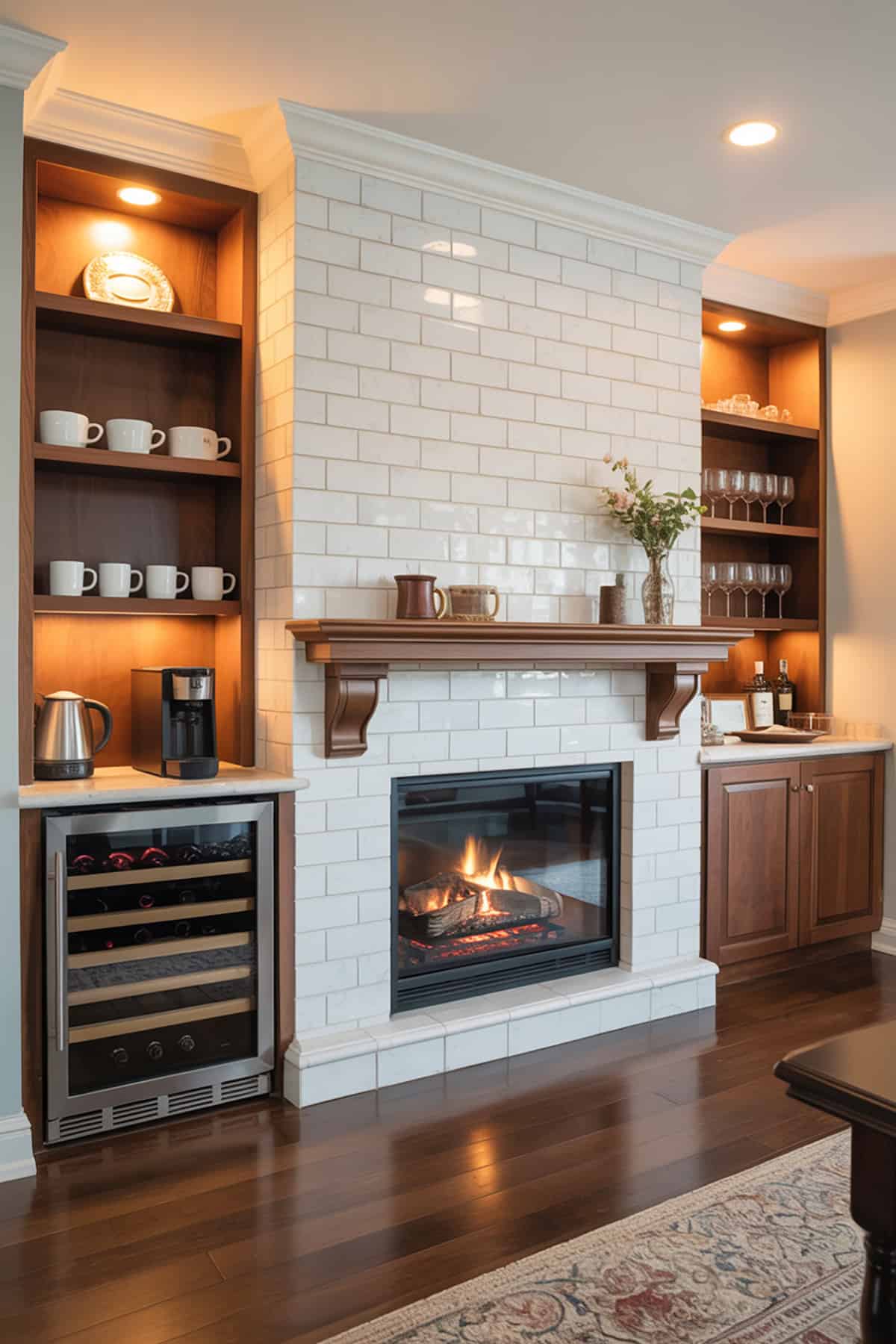 Built In Coffee Bar