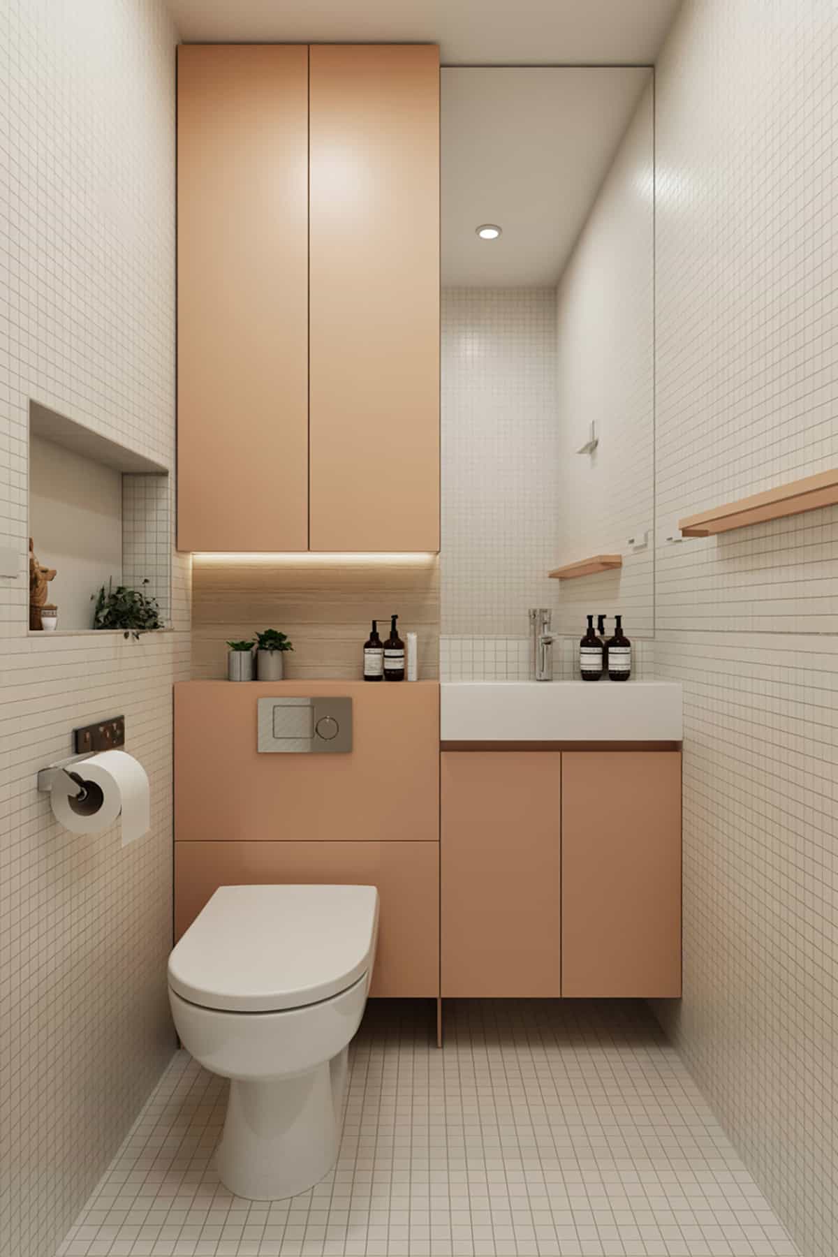 Compact All in One Vanity and Toilet Combo