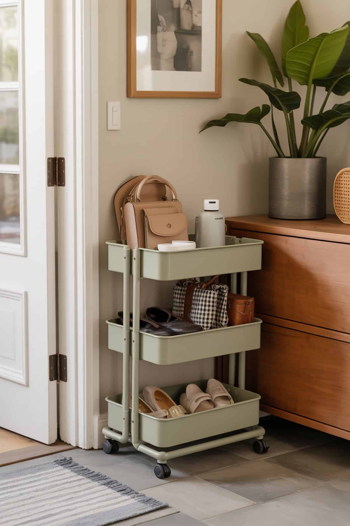 Compact Rolling Cart for Essentials