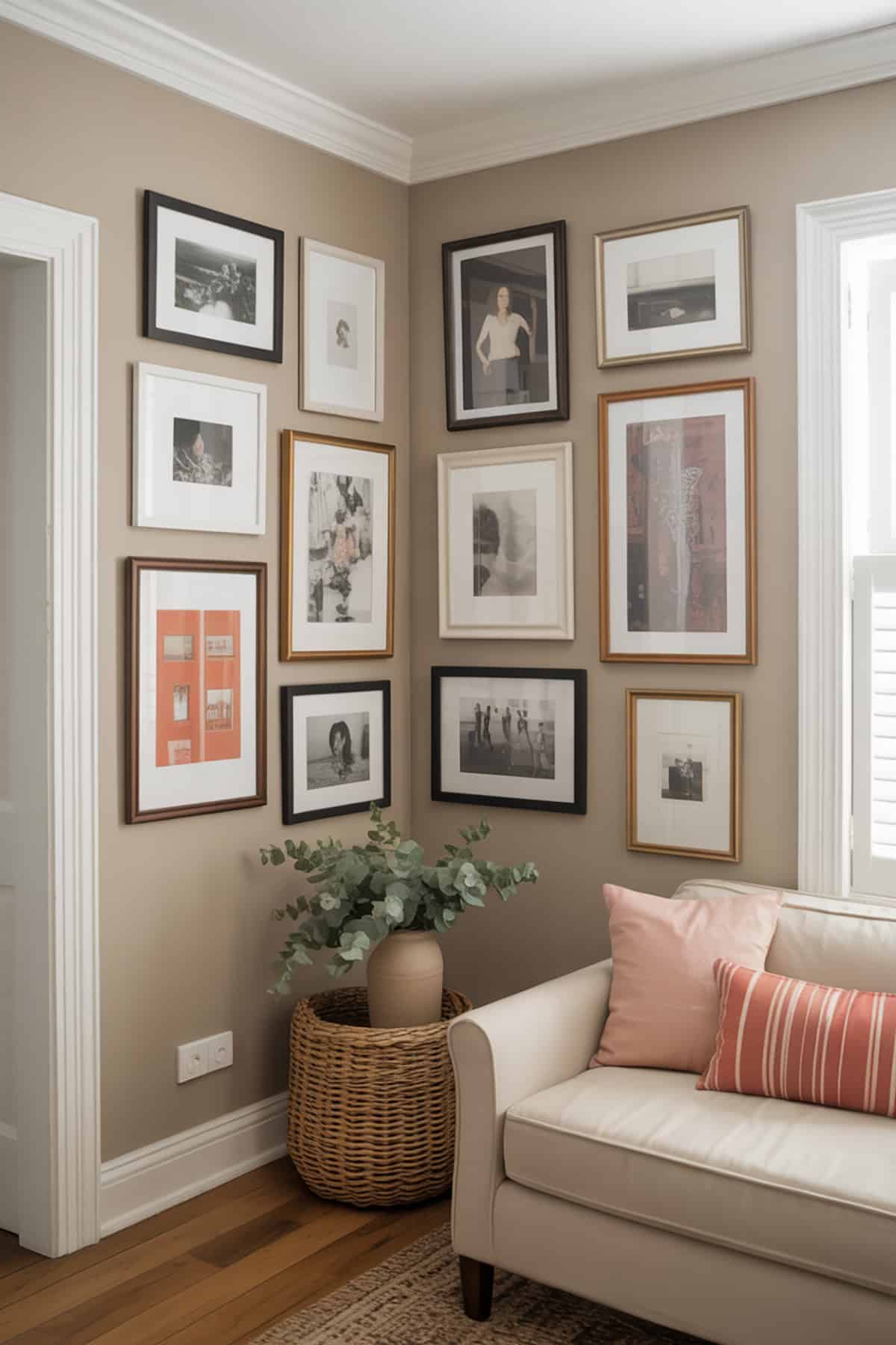 Corner Gallery Wall