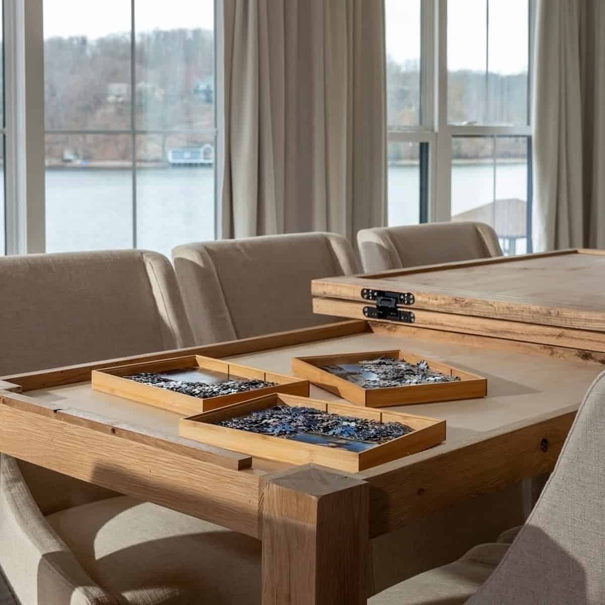 Corner Puzzle Table